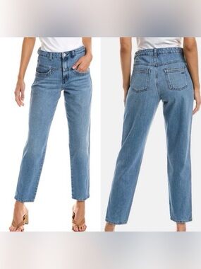 Size 8 Ba&sh Sophia High Rise Mom Relaxed Yoke Straight Leg Jeans